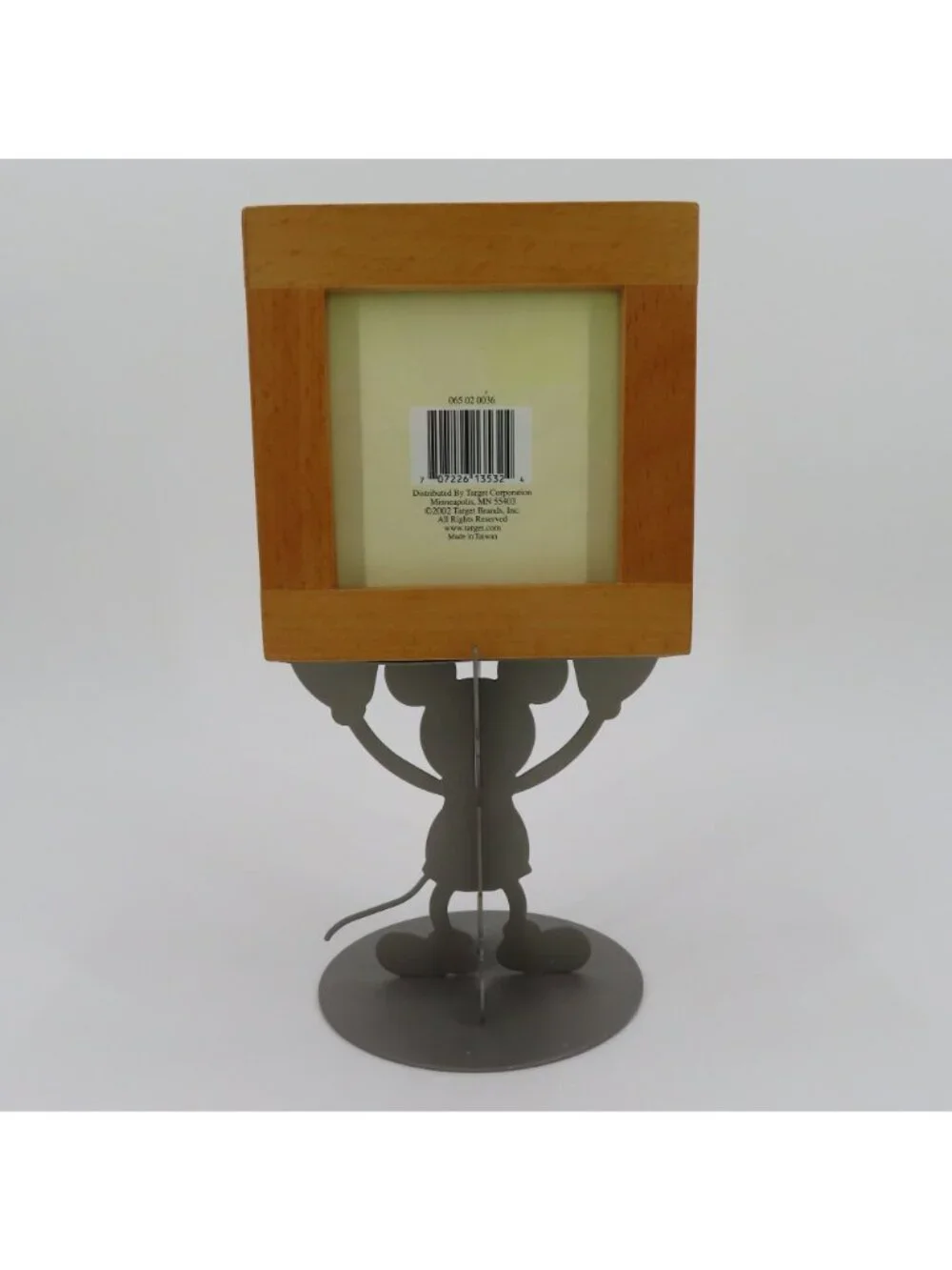 Michael Graves x Disney Mickey Mouse Wood Metal Pedestal Photo Frame Cube 2006